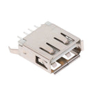 100 Pcs USB Female Type-A Straight Angle Plug Jack Socket Connector