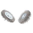 2 Pieces Wire Wheel Brush for Metal Derusting Wood Grinding Polishing