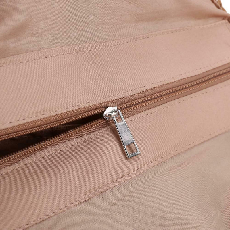 Women Summer Straw Round Shoulder Bags Big Capacity Beach Handbags/Khaki