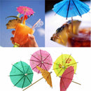 50xPaper Cocktail Parasols Umbrellas Party Wedding Supplies Z5U9
