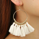 4PCS Womens Fashion Bohemian Earrings Long Tassel Fringe Boho Dangle Jewel EOD