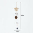 Wood Christmas Tree Star Pine Cone Ball Pendant Hanging Decor Ornament (B) A