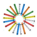 6PCS Mixed Color Chalk Kids Drawing Graffiti Dust-free Chalk Solid Chalk