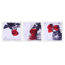 3 Panel Rose in Water Abstract Art Unframed Wall Picture Art Painting