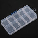 5X(10 Slots Adjustable Plastic Fishing Lure Hook Tackle Box Storage Case OrT3N3)