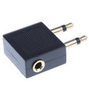 10PieceAirline Airplane Flight 3.5mm Headphones Audio Adapter Golden Plated