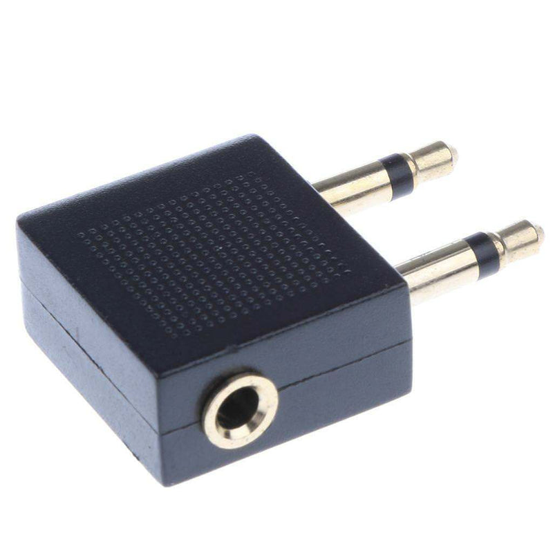 10PieceAirline Airplane Flight 3.5mm Headphones Audio Adapter Golden Plated