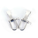 2pcs Stainless Steel U Shaped Shackle Buckle Adjustable Paracord Bracelets  3 Gw