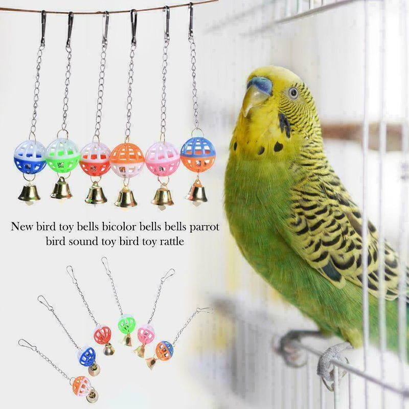 1x Rings Bells Parrot Bells Ringing Bird Toys Parrot Pet Supply Perches Sta G2E8