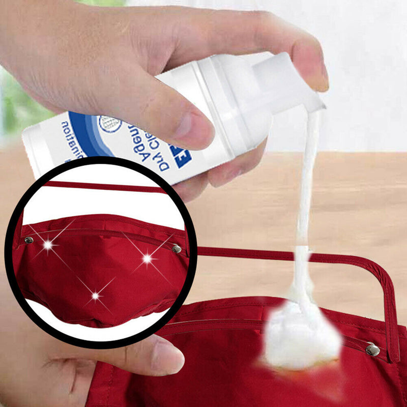 30ml Clothing Foam Travel Anti Dust Dry Cleaning Agent Stain Remove Wash Free