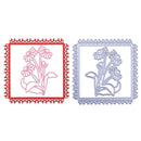 2pcs Square Frame DIY Cutting Dies Stencils Scrapbook Embossing Album Gifts SN9F
