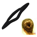 9.6 Magic Sponge Bun Maker Curler Hair Ponytail Holder Black