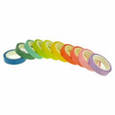 Tape Set 10x Decorative Rainbow Sticky Paper Masking Adhesive Tape Scrapboo