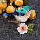 2pcs DIY Flower Craft Sewing Embroidered Sew/Iron On Applique Patch Birds YK