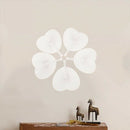 48 pcs Fan White Paper Deco Decoration Wedding Party Gift for the Guests An