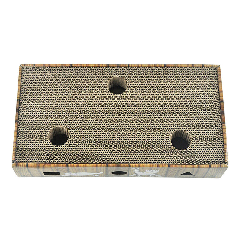 Corrugated Paper Pet Cat Scratching Board Kitten Play Grinding Claw Toys