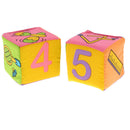 6pcs Baby Rattle Building Soft Blocks Cloth Cubes Educational Learning Toys