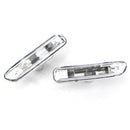 2 Pcs Clear Lens LED Side Marker Car Lights For BMW 3 Series E46 4Door 1999