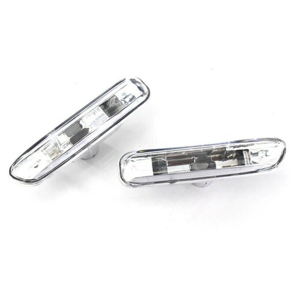 2 Pcs Clear Lens LED Side Marker Car Lights For BMW 3 Series E46 4Door 1999