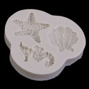 Seahorses /Shells/Tarfish Liquid Silicone Molds for Fondant Cake Decorating
