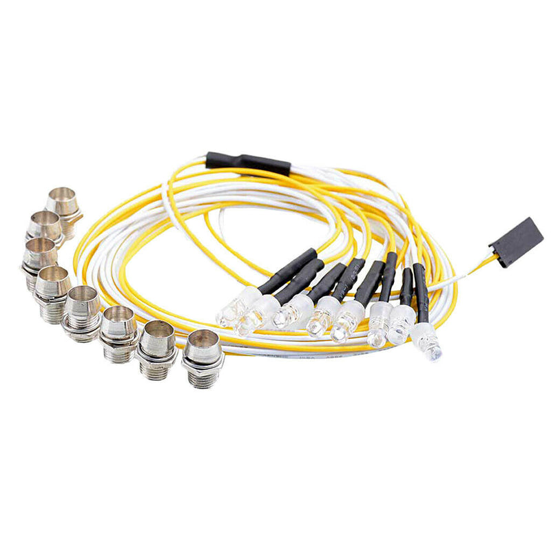 5mm LED Light Night Bright Headlight Lamp for 1/5 1/8 1/10 1/12 1/16 RC Car