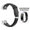 Leather Watchband Strap w/Buckle for Huawei Band 4 Pro TER-B29S (Black) A