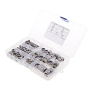 165Pcs Stainless Steel Hex Lock Nut Nylon Insert M3 M4 M5 M6 M8 M10 M12