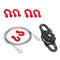 1/10 RC Truck 3 in 1  Equipment Winch Snatch Block D-Ring Shackle Hook Tow Chain