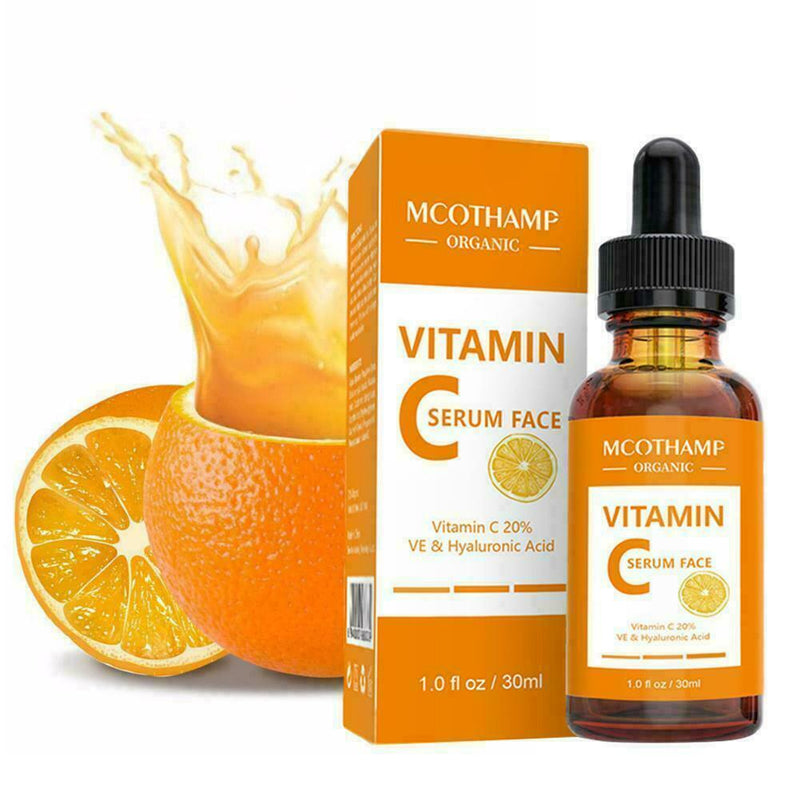 30ml Natural Vitamin C Skin, Face Serum + Anti Ageing & Retinol, Vit U6Z7