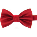 Men's Plain Polyester Pre Tied Wedding Bow Tie (red) B3D7