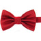 Men's Plain Polyester Pre Tied Wedding Bow Tie (red) B3D7