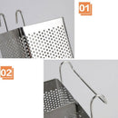 Kitchen Utensils Chopsticks Perforated Holder Box with Hook Chopsticks Holk P6W9