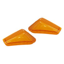 2pcs Yellow Front Indicator Turn Signal Light Lens Cover Shell Left and Right