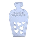 Love Heart Vase DIY Metal Scrapbook Craft Embroidery Cutting Die