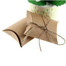 50 pcs Gift Gift Box Box Pillow Box Wedding Birthday Brown
