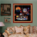 Girl in Night Round DIY Full Drill Diamond Painting Embroidery Kits Craft