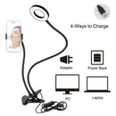 360 Degree Long Arm Flexible Stand w/Dimmable LED Light for Live Stream A