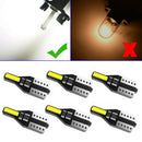 10X T10 194 168 CANBUS LED License Plate Interior Wedge Light Bulbs Bright White