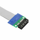 PCI Express Flex Relocate Cable PCI-E 1X to 1x Slot Riser Card Extender Ext O6J6