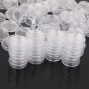 100PCS 21MM Round Coin Case Storage Box Plastic Coin Collecting Holder Acrylic