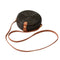 Black Beach Retro Rattan Bag Woven Handmade Ladies Round Sling Straw Bag (CiC1B9