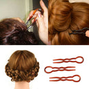 12pcs Simple Hair Pins Fast Spiral Hairpin U Shaped Hair Braid Twist PinsB Ew
