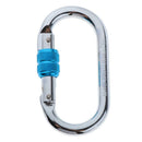 Climbing Carabiner, 25 Kn O-Shaped Super Strength Steel Screw Locking Carabiners