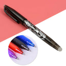 1PC Blue 0.5mm Pen Erasable Roller Ball Gel Ink Friction Medium Tip Eraser