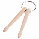 Mini Drum Sticks Keychain Wood Drumsticks Percussion Key Ring Chain Keyring