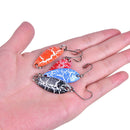 4PCS Mix Color Fishing Spoon Lure Swim Bait Artificial Trout Lure Fishing Tackl@