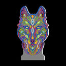 DIY Special Shaped Diamond Painting Wolf LED Light Cross Stitch Embroidery