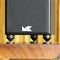 4Pcs Ebony Wooden HIFI Speaker Isolation Spike Cone Copper Feet 23 mm +Base Pad