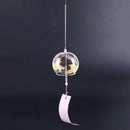 Creative Japanese Handmade Glass Painting and Wind Chimes Door Decoration G U5W8