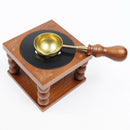 Retro Sealing Wax Furnace Stove Pot Wood Handle Sealing Wax Spoon for Wax S